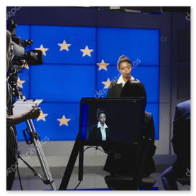 Conferencia de prensa con medios