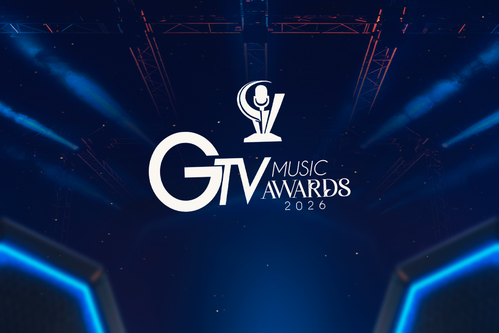 Gala de premios con escenario iluminado