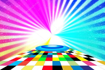 Escenario iluminado de premiación musical